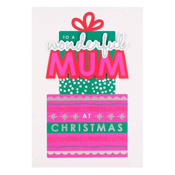 Hallmark Mum Christmas Card 'Lots of Happiness' Medium