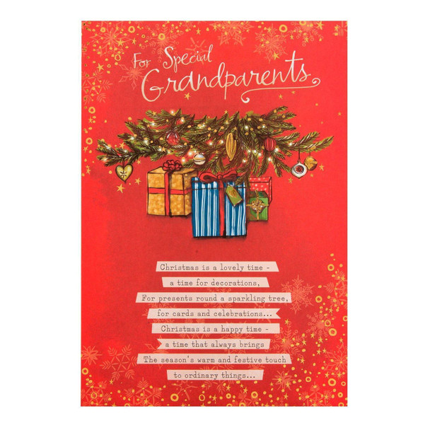 Hallmark Christmas Card To Grandparents 'Special Time' Medium