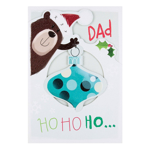 Hallmark Dad Christmas Card 'Ho Ho Ho'  Medium