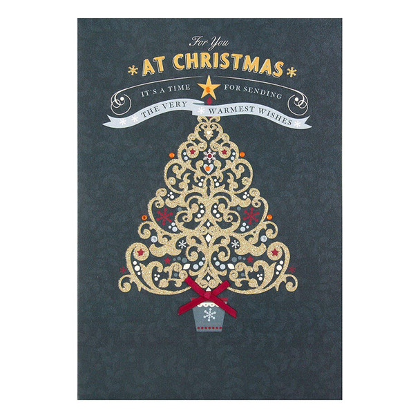 Hallmark Christmas Card 'Warmest Wishes' Medium
