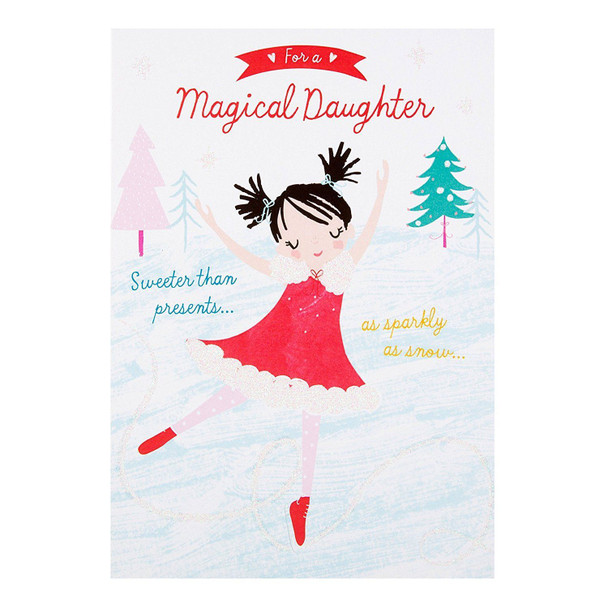 Hallmark Daughter Christmas Card 'Magical Daughter' Medium