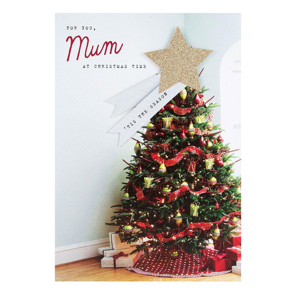 Hallmark Mum Christmas Card 'Tis the Season' Medium