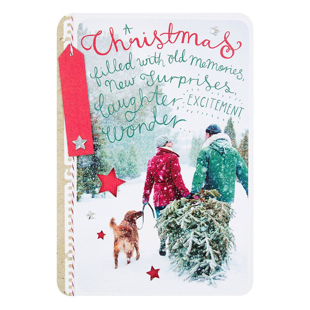 Hallmark Christmas Card 'Festive Happiness' Medium