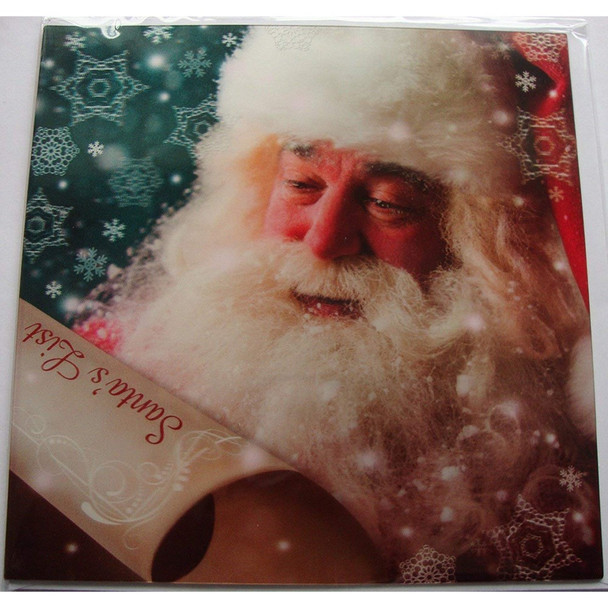 3D Christmas Card Real Santa Image