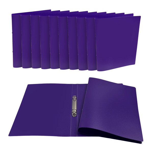 Pack of 48 A4 Purple Ring Binders by Janrax
