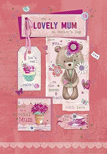 Lovely Mum On Mother's Day Nice Verse Quality Greeting Card