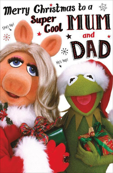Mum And Dad Muppets In Santa Costume Design Christmas And New Year Card