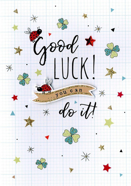 Good Luck You Can Do It Greeting Card Second Nature Just To Say Cards