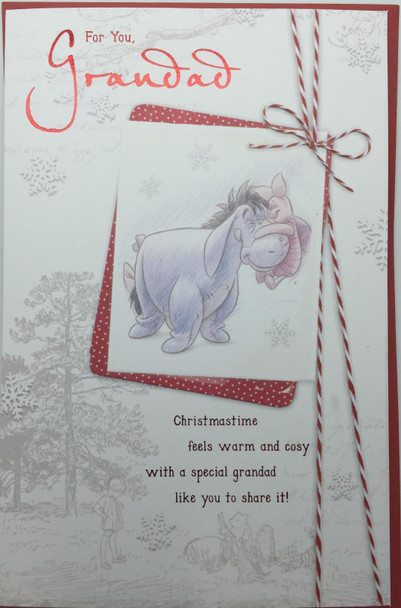 Winnie the pooh for you grandad Christmas card