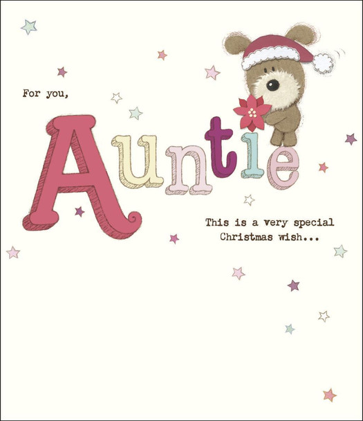 Lots Of Woof For You Auntie Christmas Card