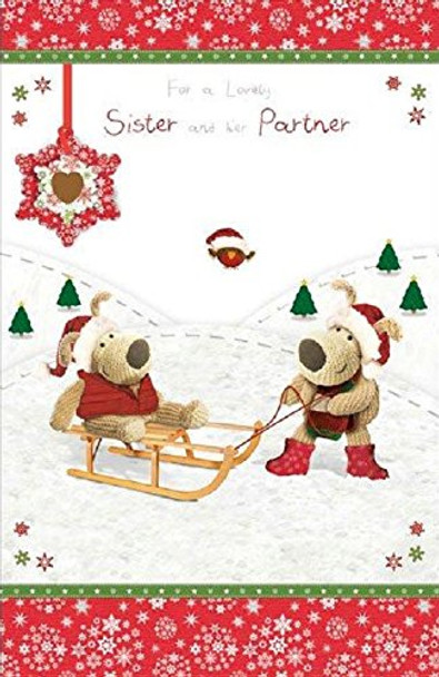 Boofle Sister And Her Partner Christmas Card