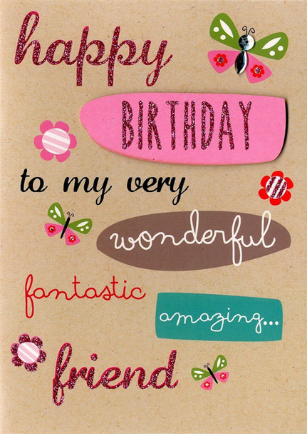 Friend Birthday Greeting Card Second Nature Yours Truly Cards