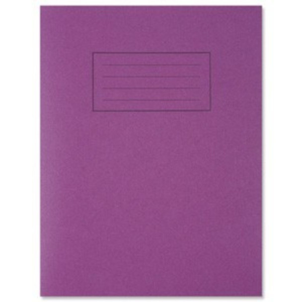 9"x7" Purple Exercise Book  - Lined with Margin