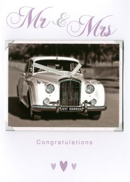 Second Nature Luxury Greeting Card 'Wedding Day Car'