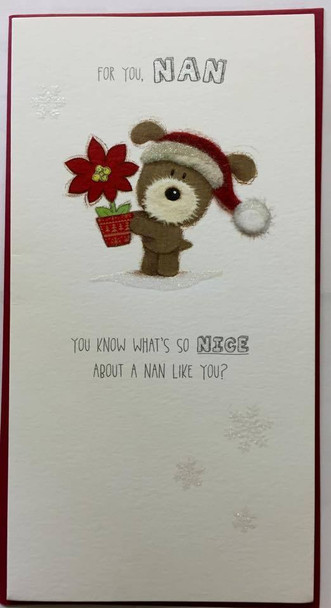 Nan Cute Lots Of Woof Christmas Card 