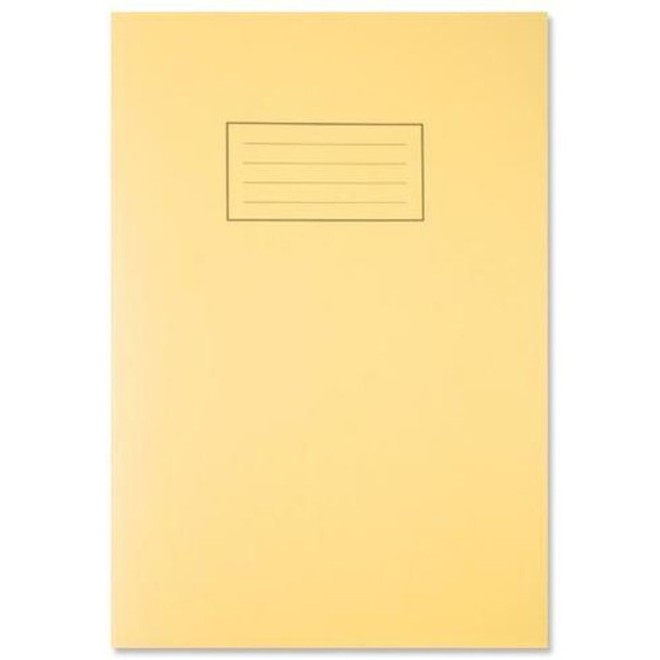 Yellow A4 Exercise Book Ruled and Margin 80 Pages - Class Children
