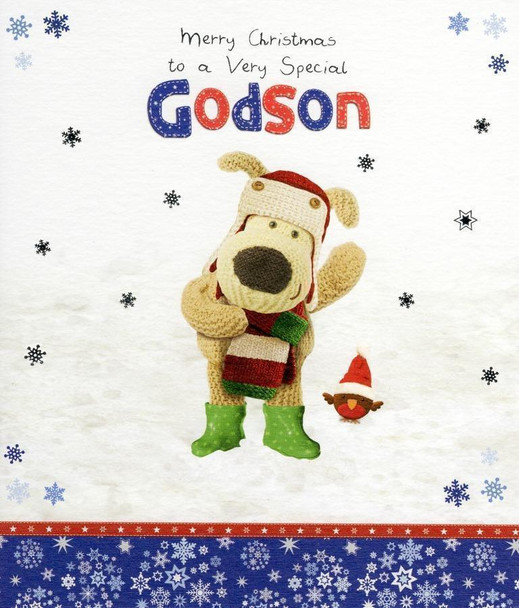 Boofle Special Godson Christmas Card