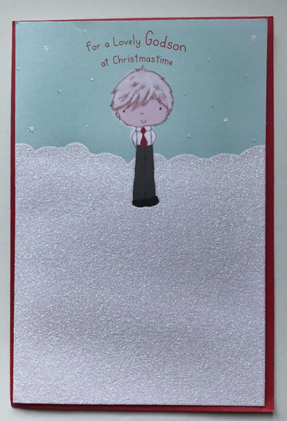 For a Lovely Godson at Christmas Card