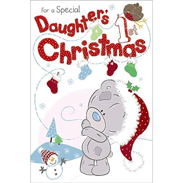 Daughters 1st Christmas Me to You Bear Card