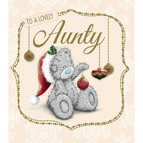 Lovely Aunty Me to You Bear Christmas Card