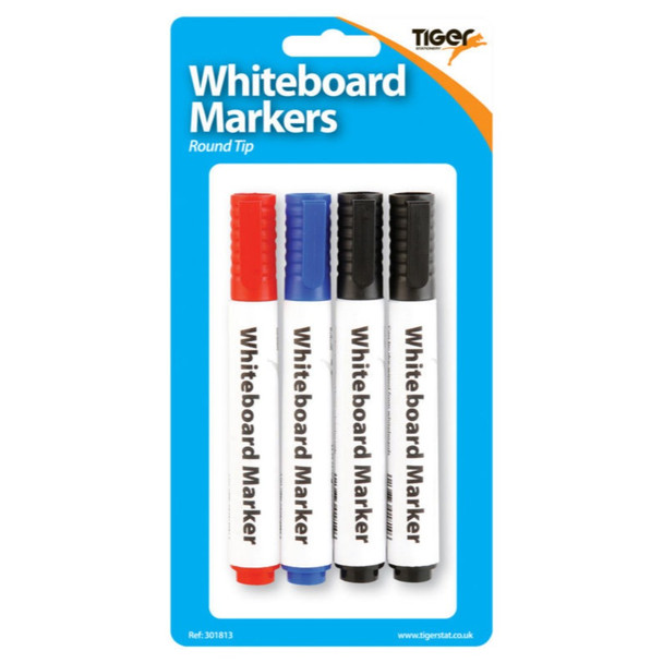 Pack of 4 Whiteboard Markers
