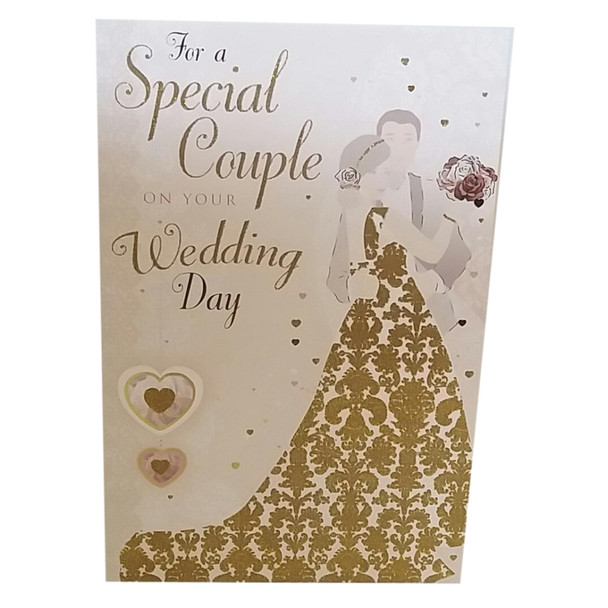 Special Couple On Your Wedding Day Greeting Card