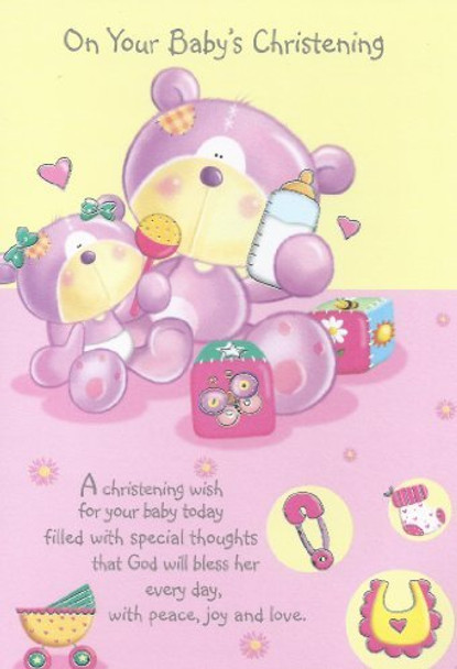 On Your Baby's Christening card