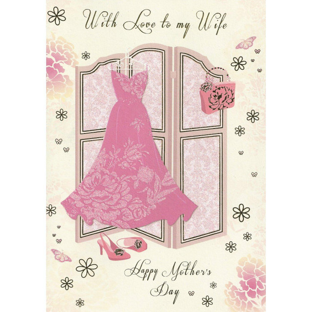 With love to my Wife Happy Mother's Day card