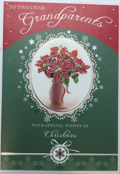 Grandparents Christmas Greeting Card With Sentimental Verse New Gift Xmas