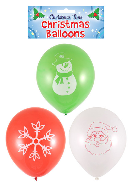 Pack of 15 Christmas Balloons