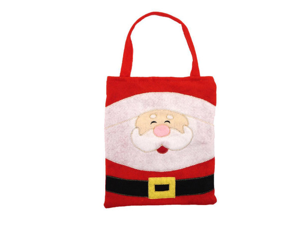 3 x Felt Christmas Santa Treat / Gift Bags