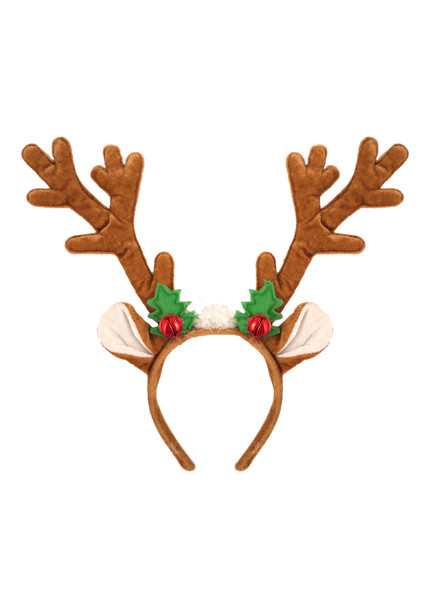 Reindeer Antlers with Bell Headband