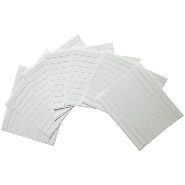 Pack of 120 White 6x50mm Rectangular Labels Adhesive Stickers