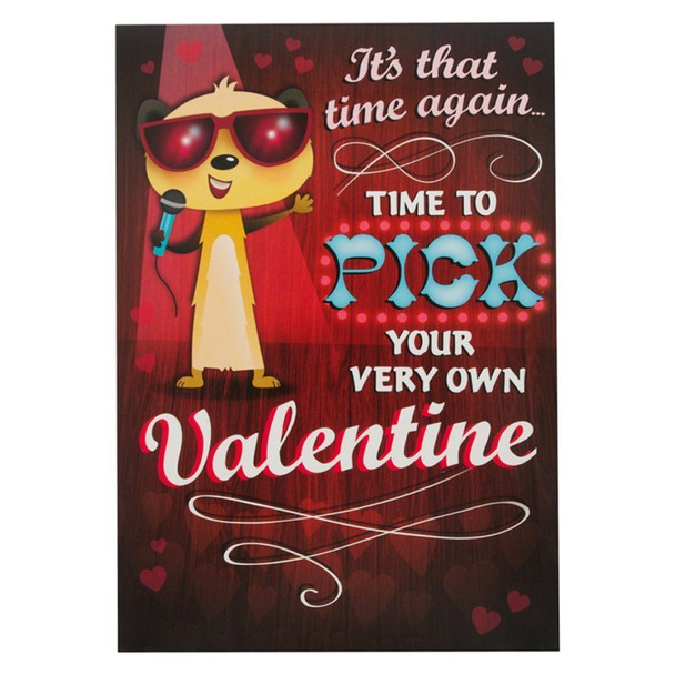Hallmark Valentine's Day Humour Pop up Feature Card Medium
