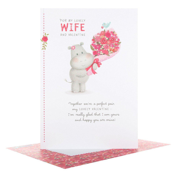 Hallmark Wife Valentine's Day Card 'Hugs and Kisses' Medium