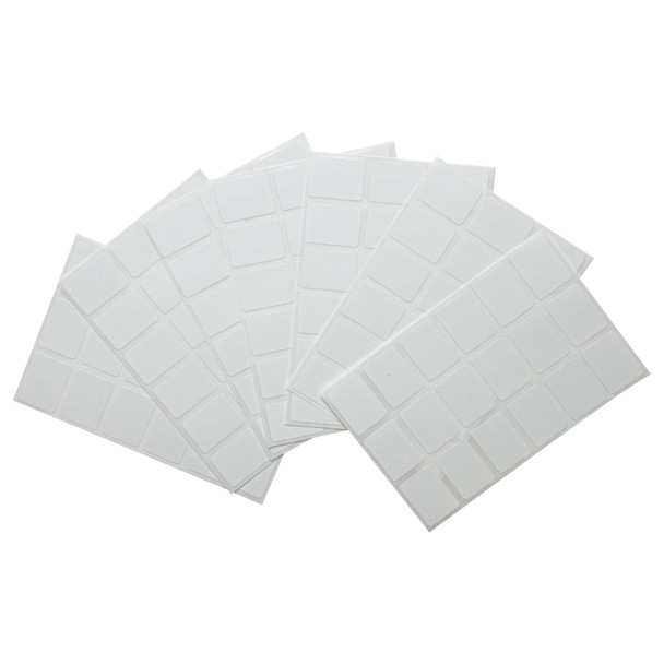 Pack of 126 White 16x22mm Rectangular Labels Adhesive Stickers