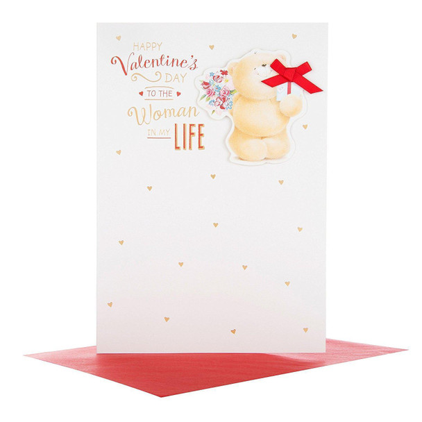 Hallmark Adorable Forever Friends Valentine's Day Card 'Woman In My Life'  Medium