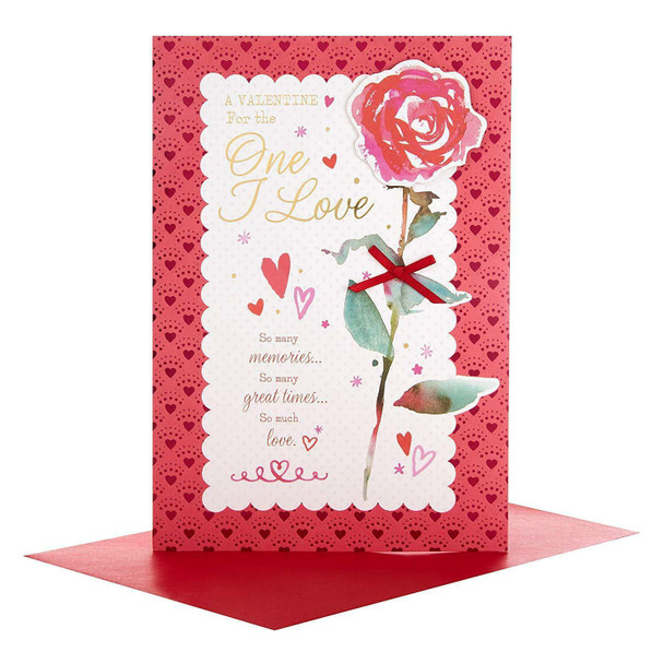 Hallmark One I Love Valentine's Day Card 'Memories' Medium