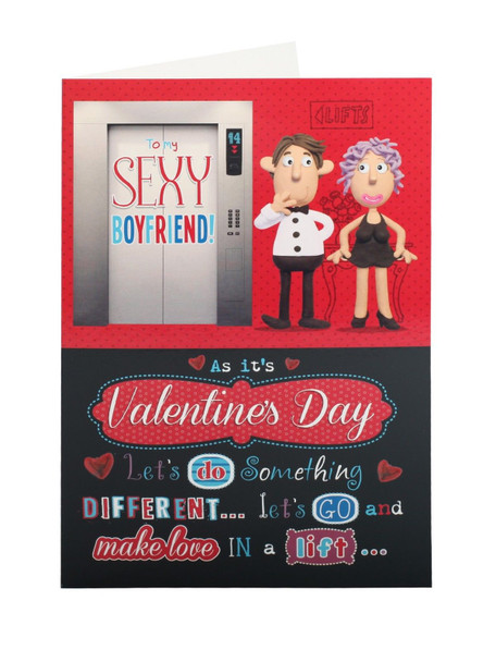 Let's Do Something Different Cheeky & Naughty Boyfriend Valentine's Day Card