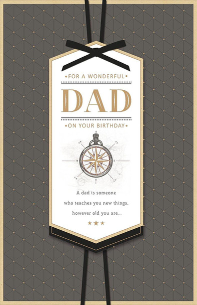 FOR A WONDERFUL DAD ON YOUR BIRTHDAY. Nautical Dad Birthday Card