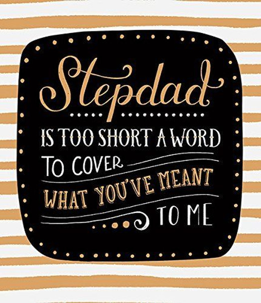 Stepdad Birthday Morden Foil Greeting Card