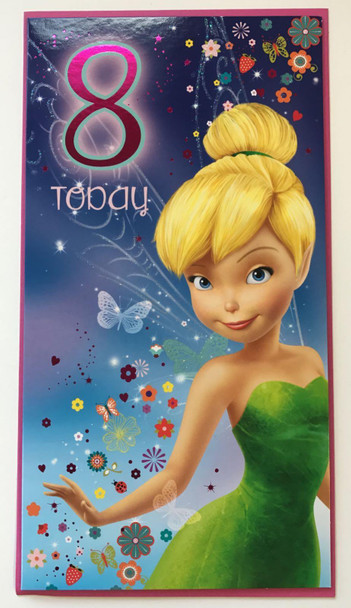 Tinker Bell Age 8 Birthday Card