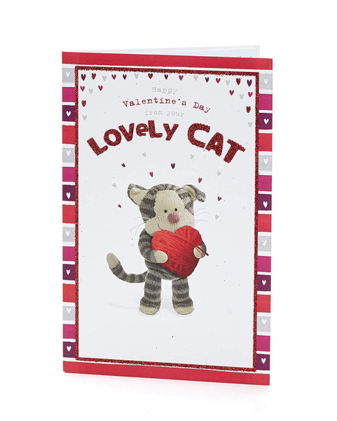 Valentine's Day Card for Cat Cat Valentine's Day Card Pet Boofle Card