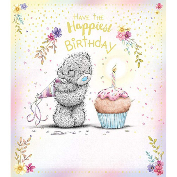 Me To You Bear Happiest Birthday Cupcake Birthday Card