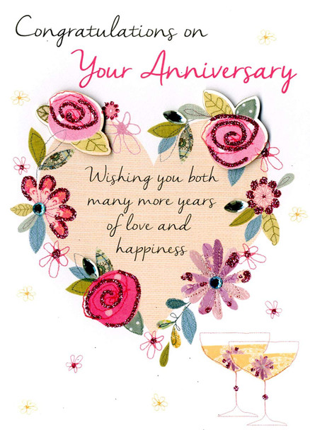 On Your Anniversary Greeting Card Second Nature Just To Say Cards