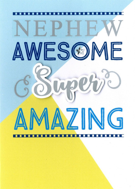 Nephew Awesome Super Amazing  Card Second Nature Just To Say Cards