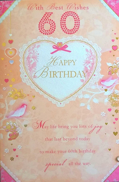 Xpress Yourself Female 60 Birthday Card Medium Sized