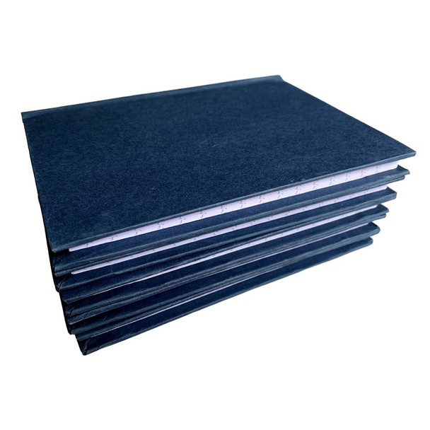 Pack of 10 Blue A5 Manuscript Notebooks 160 Pages