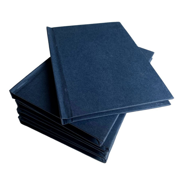 Pack of 5 Blue A6 Manuscript Notebooks 160 Pages