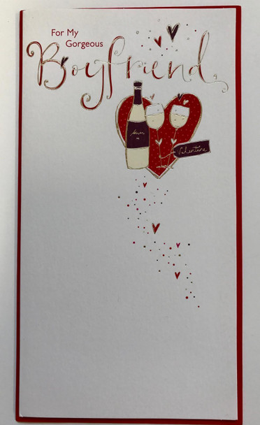 For My Gorgeous Boyfriend Valentine, Valentine's Card